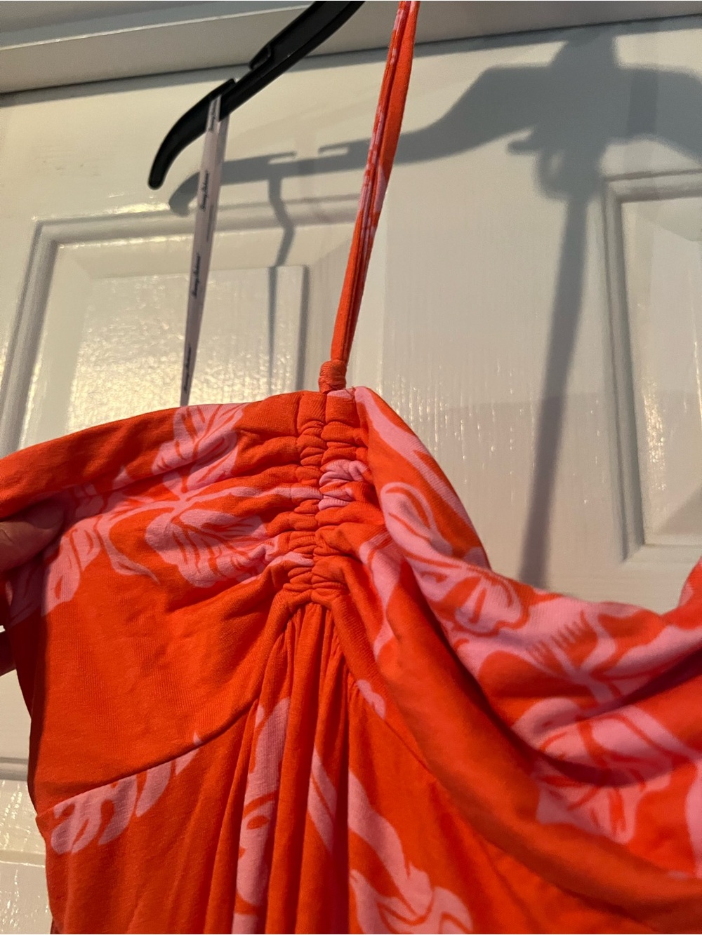 Tommy Bahama Coral Pink Floral Strapless Maxi Dress - Picture 6 of 11